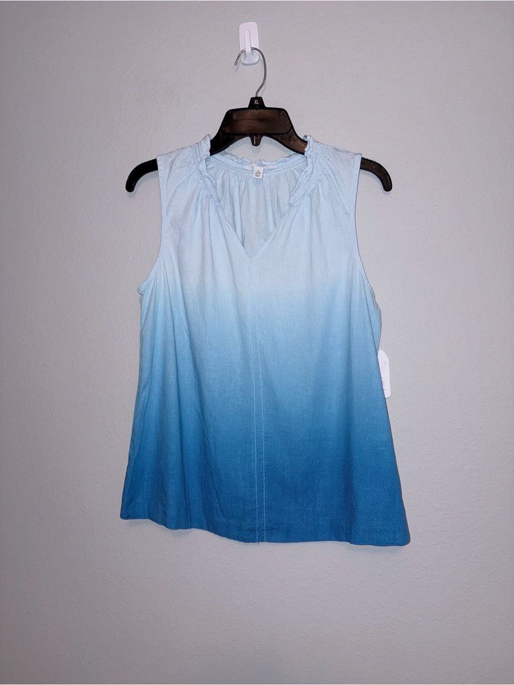 Time and Tru Ruffle Collar Tank Top Size S
